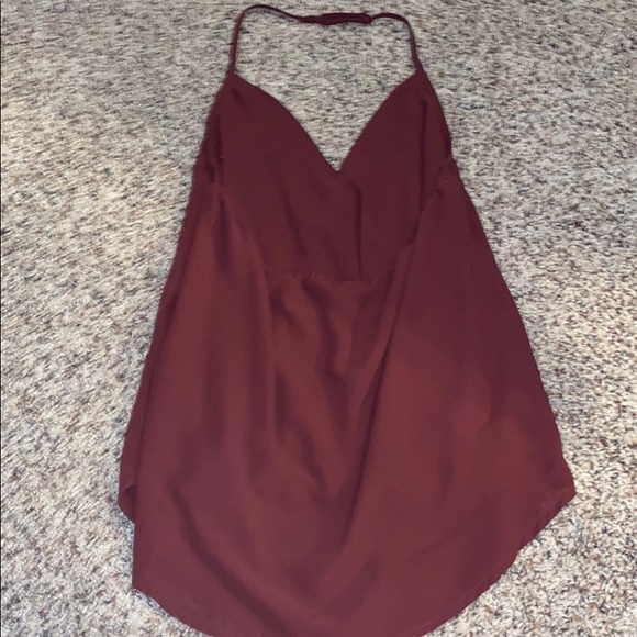 Maroon Flowy Top - Picture 2 of 2